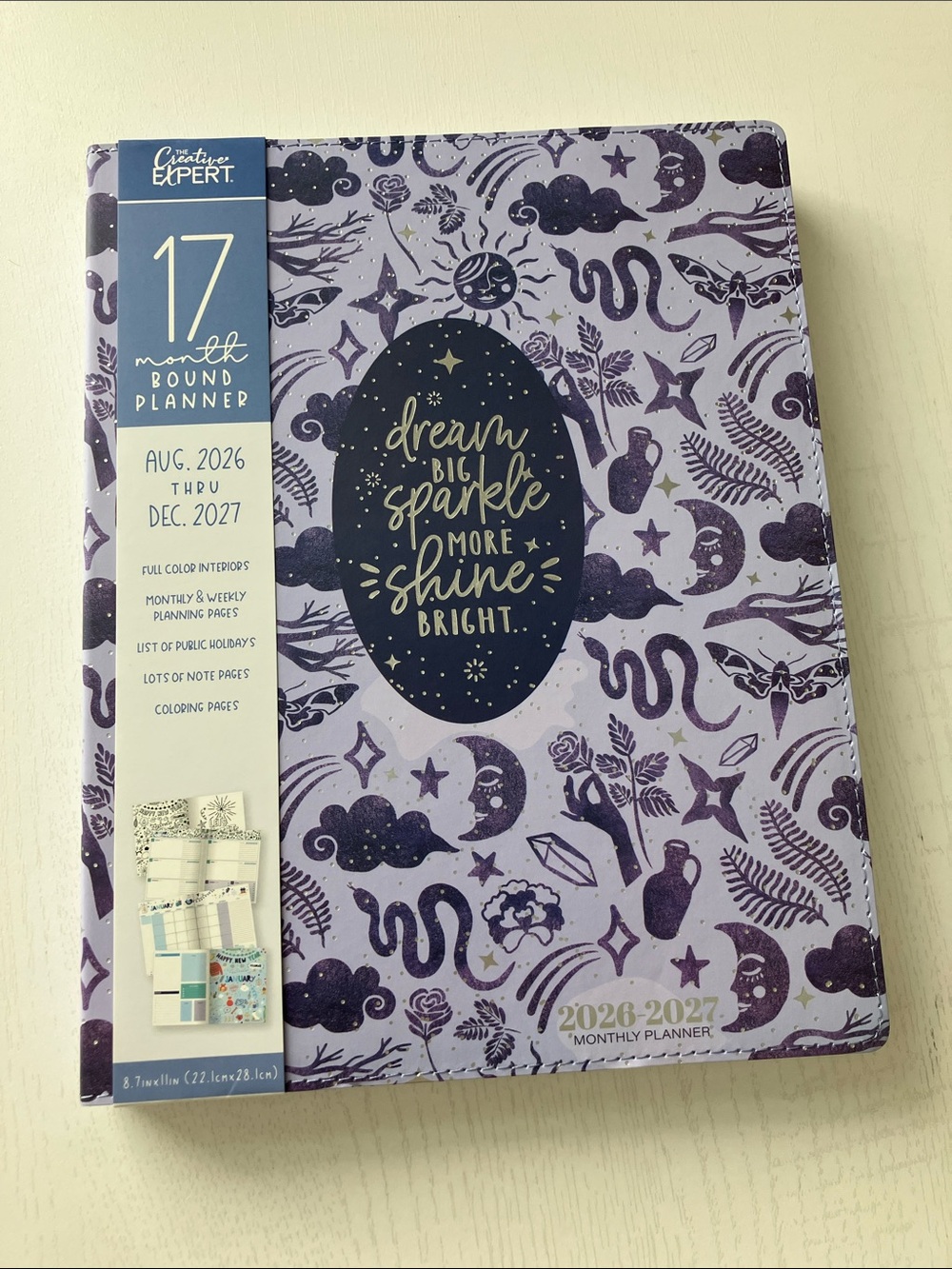 The Creative Expert 17 Month Planner -  (August 2026-December 2027) NWT